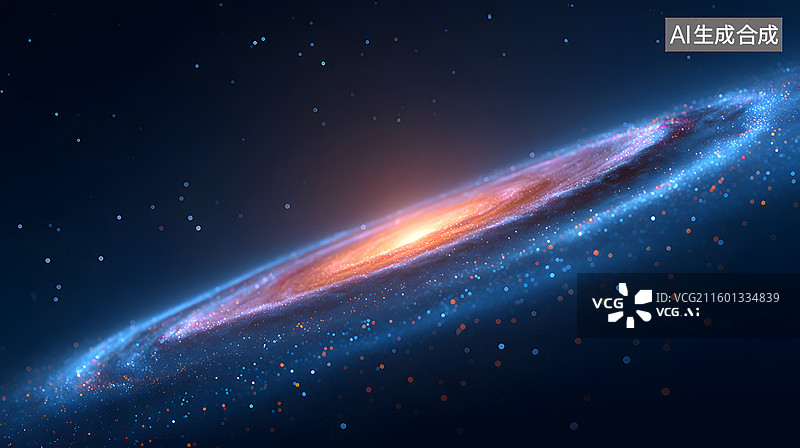 【AI数字艺术】简约银河星空的宇宙探索场景图片素材