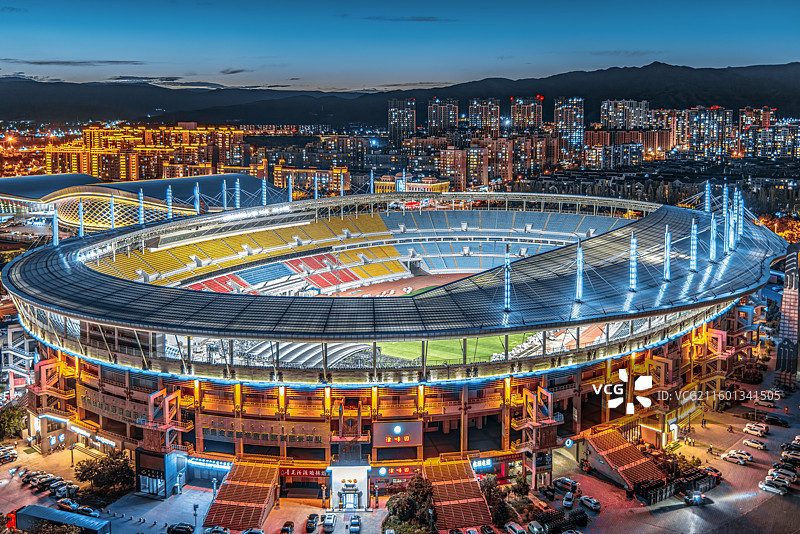 呼和浩特市体育场图片素材