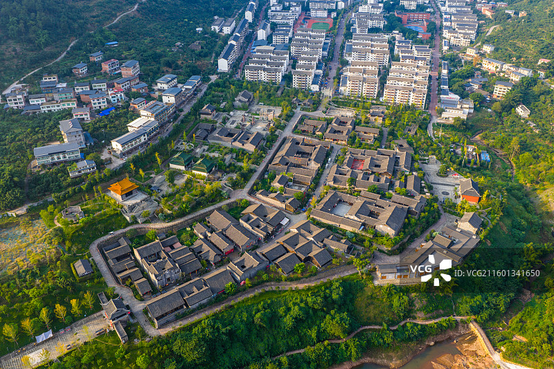 四川省宜宾市屏山县马湖府古城风景区图片素材
