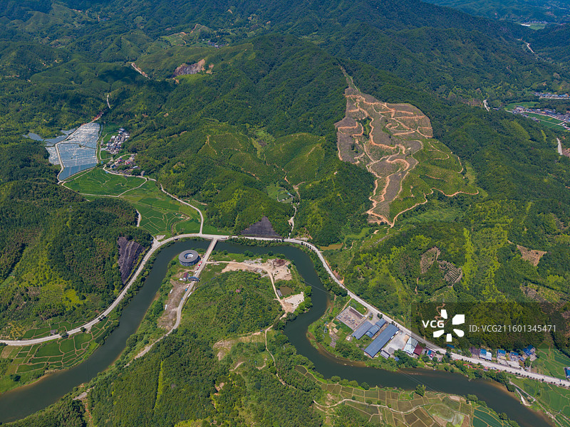 福建省三明市清流县长校镇，灵台山，定光大佛景区！图片素材