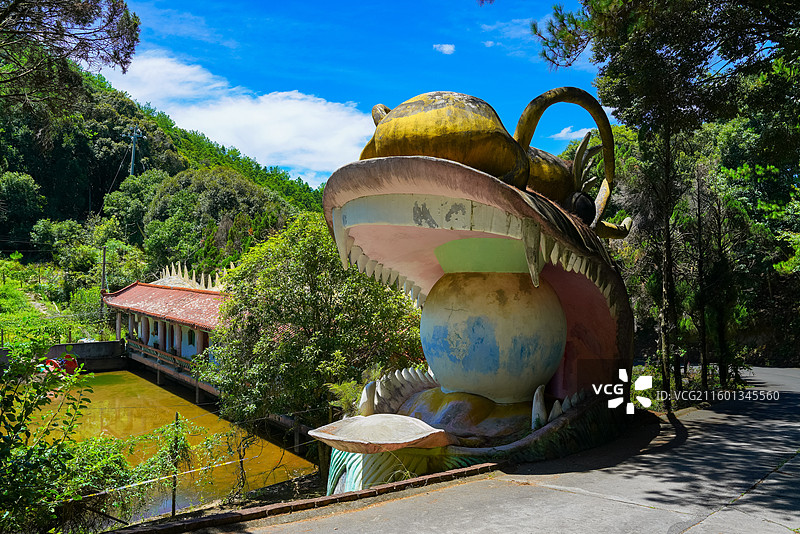 福建省三明市清流县长校镇，灵台山，定光大佛景区！图片素材