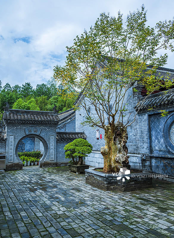 河南桐柏县叶家大庄建筑景观图片素材