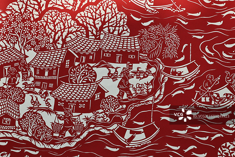 中国传统民俗工艺世界民俗艺术博览馆特写图片素材