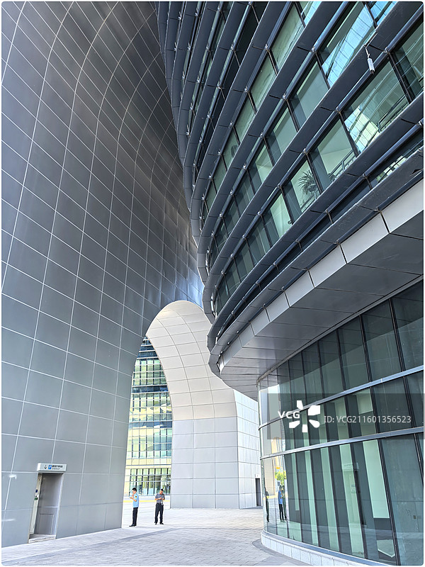 夕阳下的六馆一心123图片素材