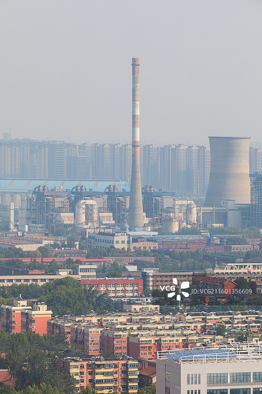 河南洛阳涧西区工业区城市俯瞰图片素材