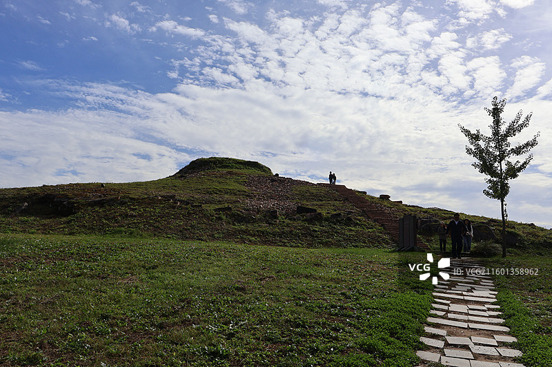吉林集安-高句丽遗址之好太王碑图片素材