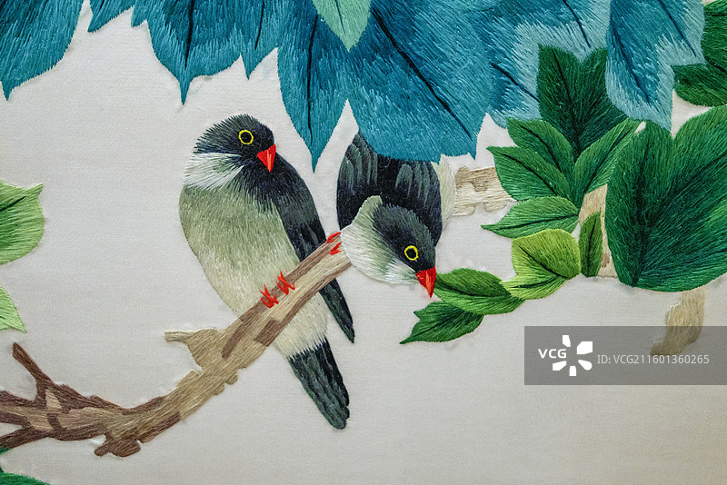 湘绣·鸟 湘绣文化的传承图片素材