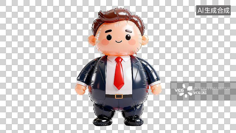【AI数字艺术】穿着商务装的可爱卡通人物图片素材