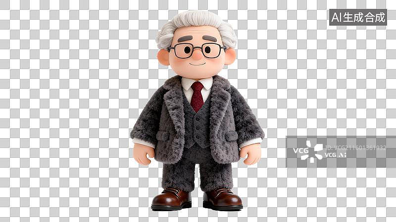 【AI数字艺术】穿着正装的卡通人物形象图片素材