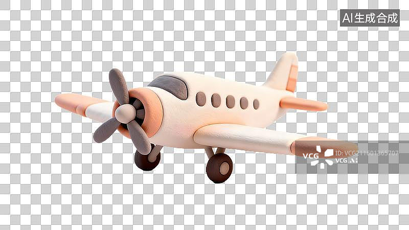 【AI数字艺术】可爱小型玩具飞机图片素材