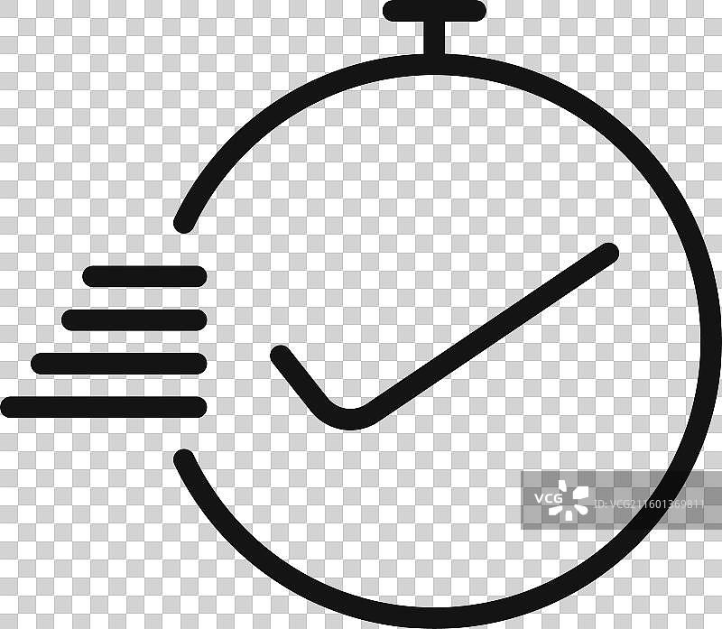 快速审批图标轮廓黑色合集图片素材