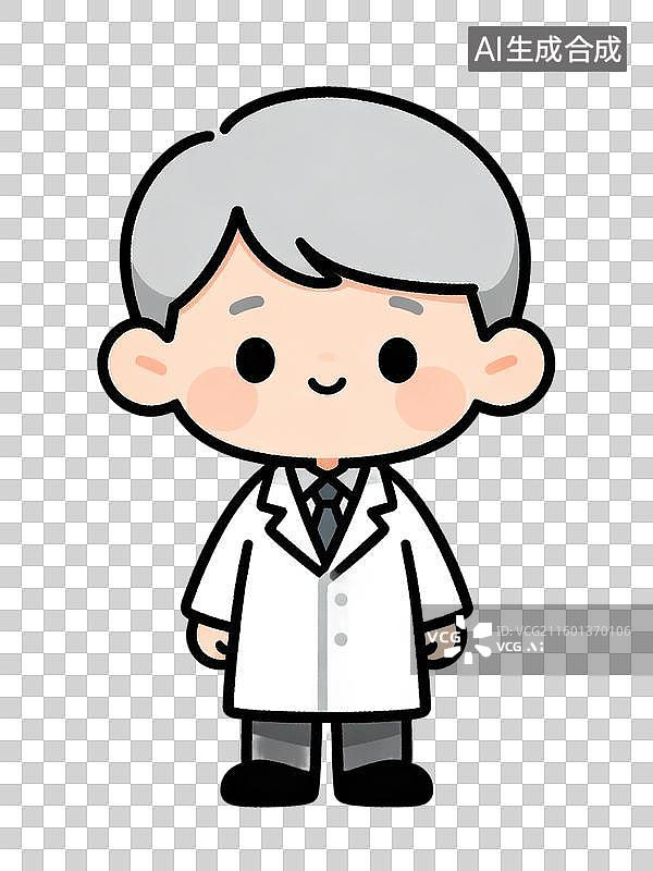 【AI数字艺术】可爱卡通医生形象图片素材