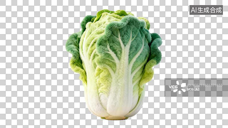 【AI数字艺术】新鲜翠绿白色的大白菜图片素材