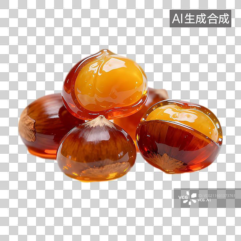 【AI数字艺术】色泽诱人的糖炒栗子图片素材