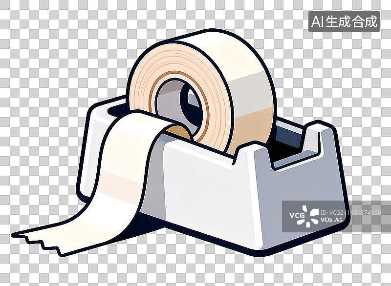 【AI数字艺术】免扣透明胶元素图片素材