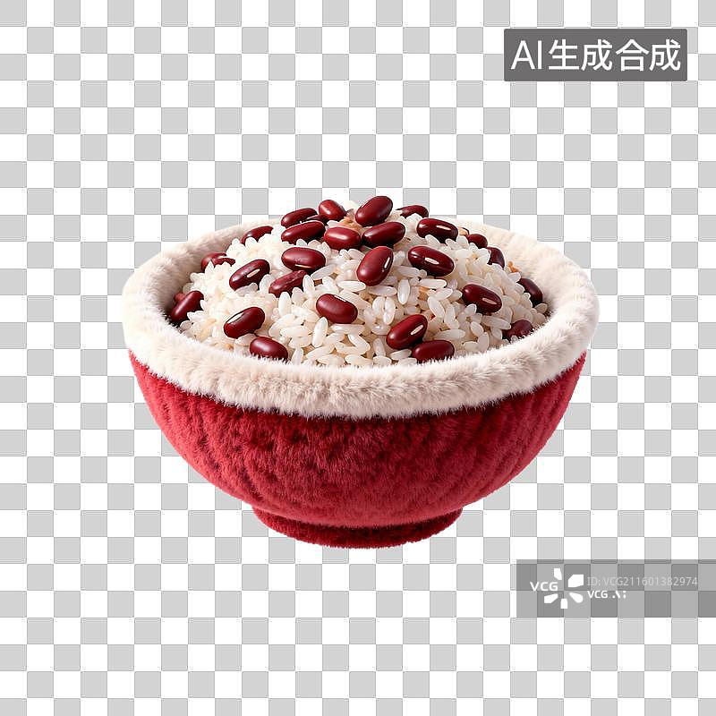 【AI数字艺术】一碗赤小豆和糯米粉图片素材