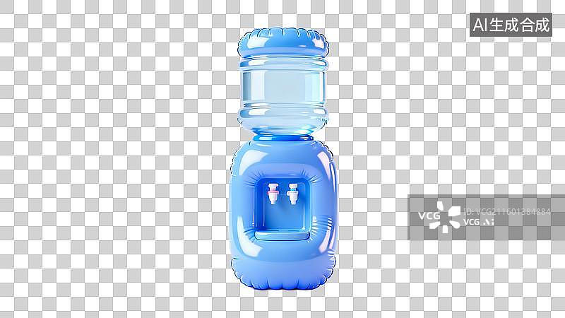 【AI数字艺术】蓝色办公用饮水机图片素材