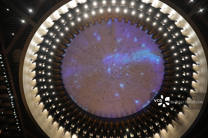 中国考古博物馆一楼大厅顶部 天圆地方图片素材