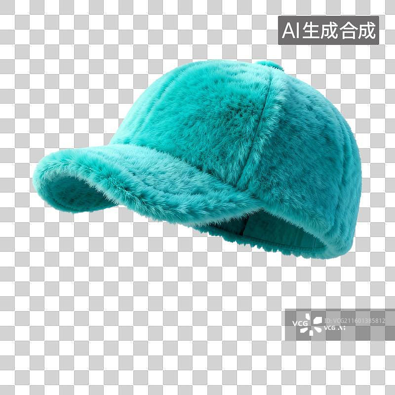 【AI数字艺术】毛绒材质的帽子图片素材