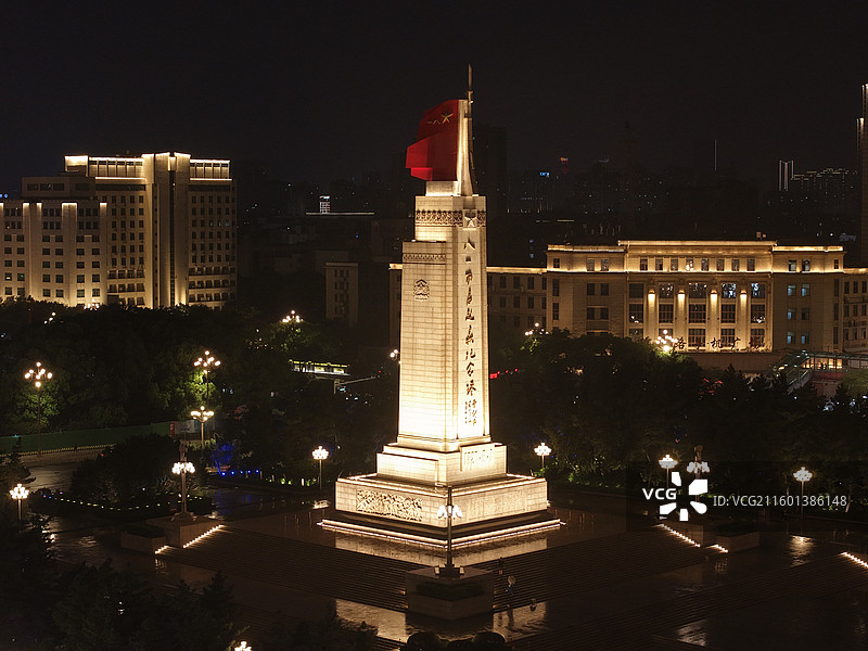 南昌八一广场夜景图片素材