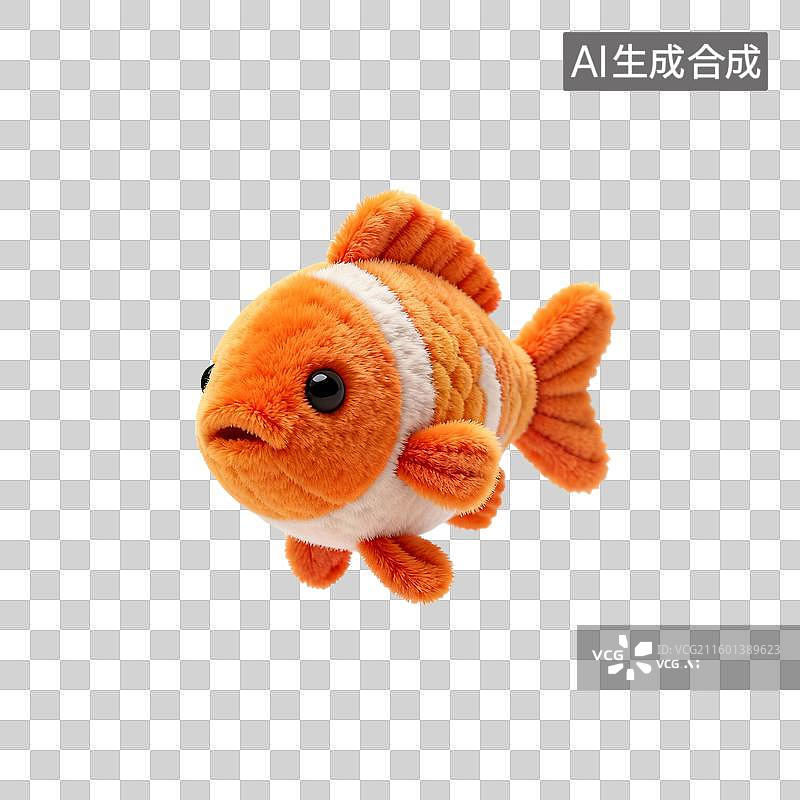 【AI数字艺术】多彩的小丑鱼玩具图片素材