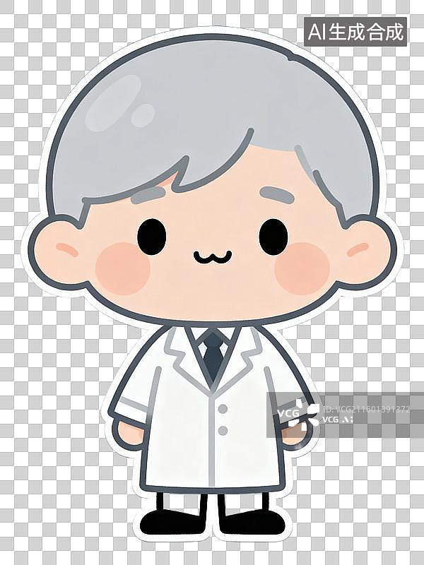 【AI数字艺术】可爱卡通医生形象图片素材