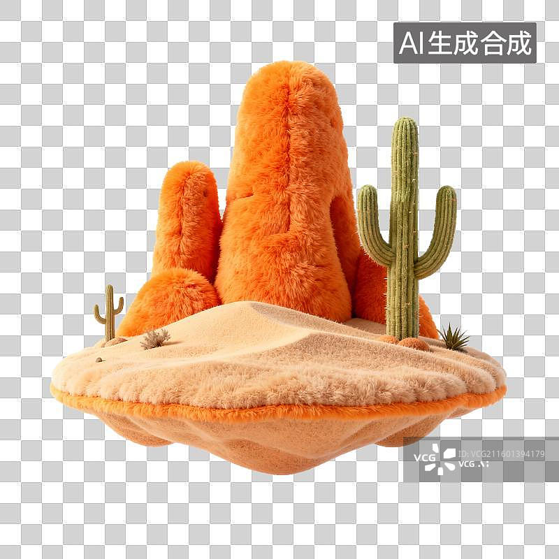 【AI数字艺术】毛绒沙漠景观图片素材