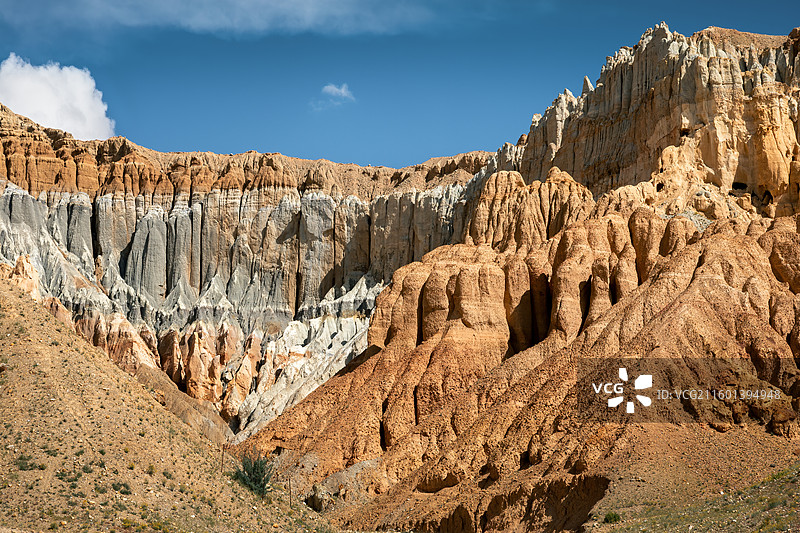 阿里穹窿银城土林地貌，西藏图片素材