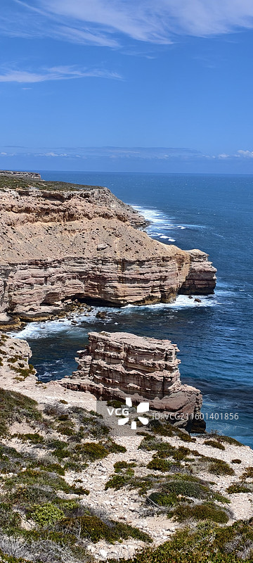 西澳卡尔巴里的岩石海湾图片素材