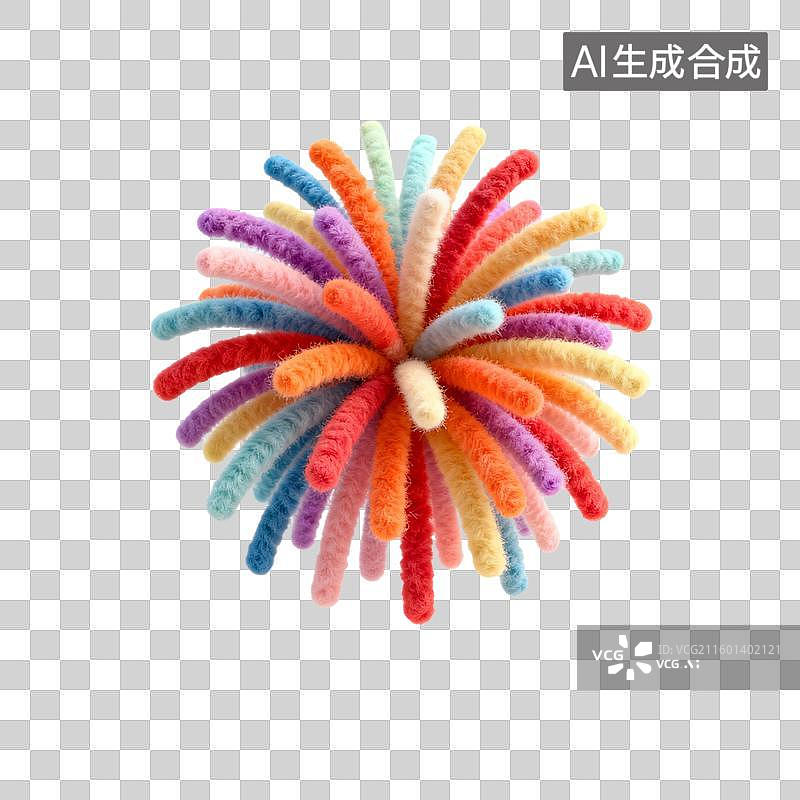 【AI数字艺术】色彩缤纷的礼花图片素材