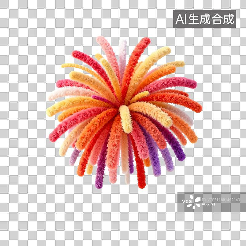 【AI数字艺术】色彩缤纷的礼花图片素材