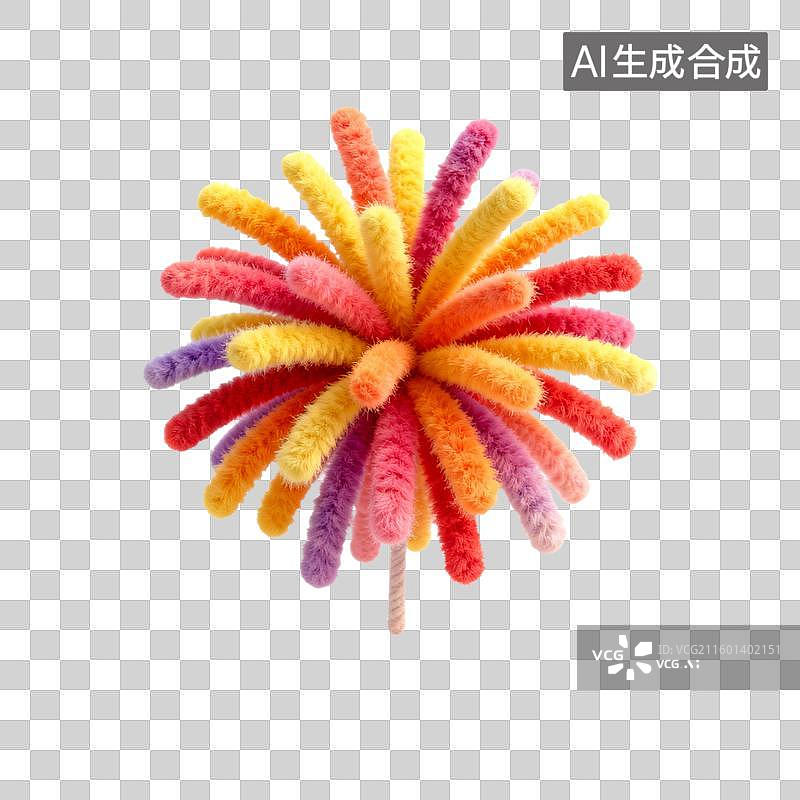 【AI数字艺术】色彩缤纷的礼花图片素材