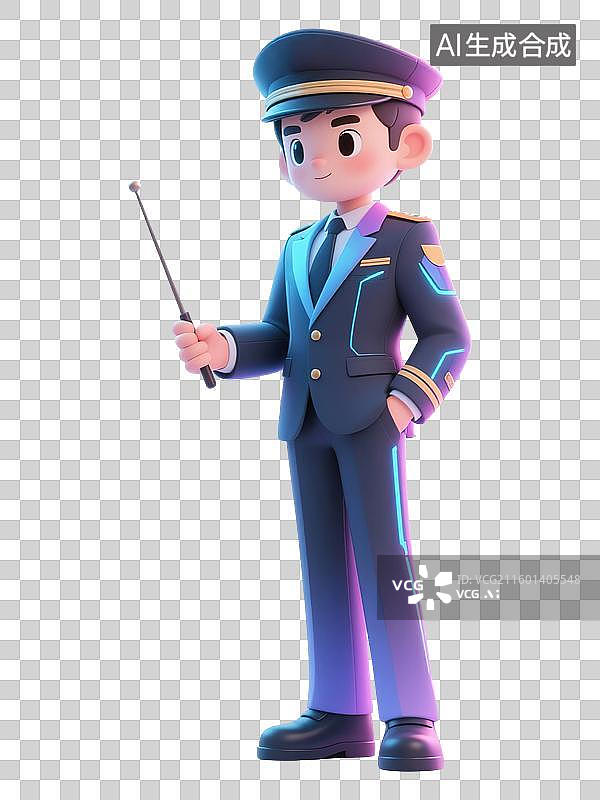 【AI数字艺术】mbti理论职业心理性格测试16种人格类型分析家NT型外向ENTJ指挥官3D角色形象模型插画透明背景图片素材