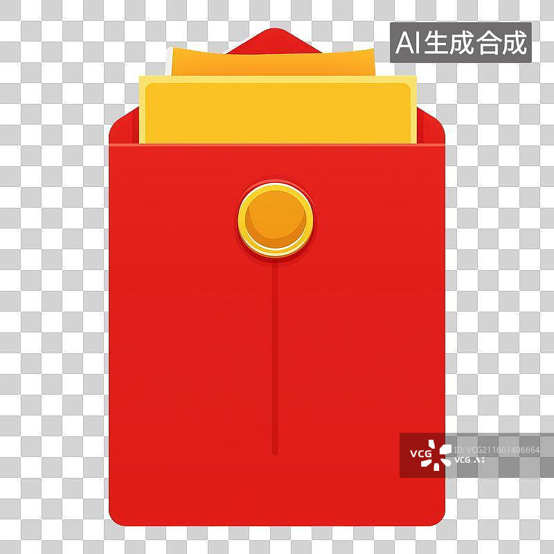【AI数字艺术】红包里面装着优惠券图片素材