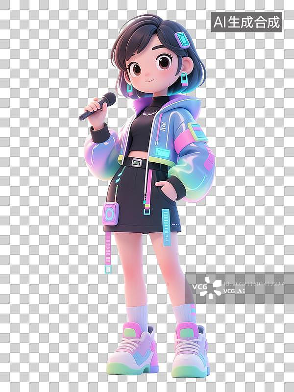 【AI数字艺术】mbti理论职业心理性格测试16种人格类型分析家NT型外向ENTP辩论家3D角色形象模型插画透明背景图片素材