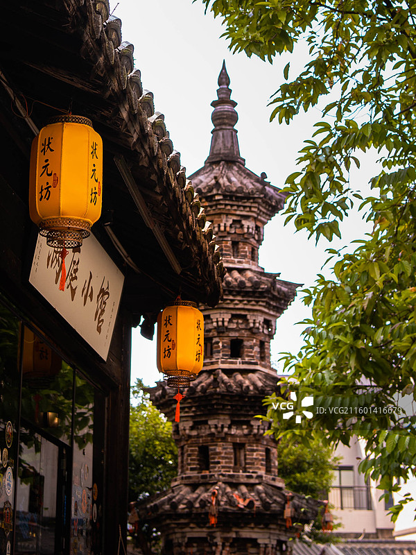 浈阳峡小镇一角图片素材