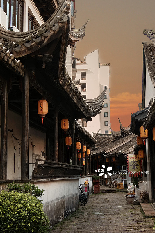 英德浈阳峡小镇一角图片素材