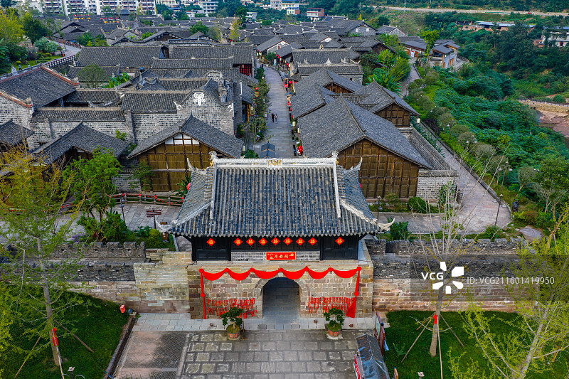 四川省宜宾市屏山县马湖府古城风景区图片素材