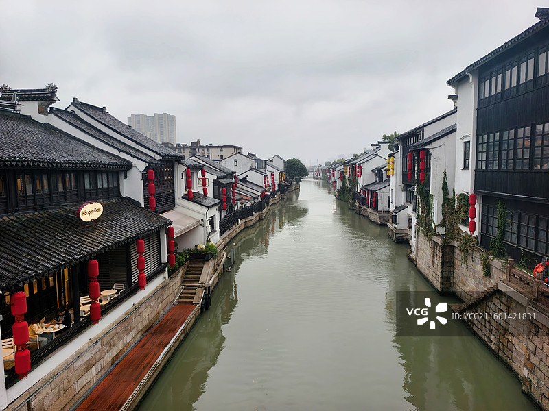 江苏无锡南长街古运河风景图片素材