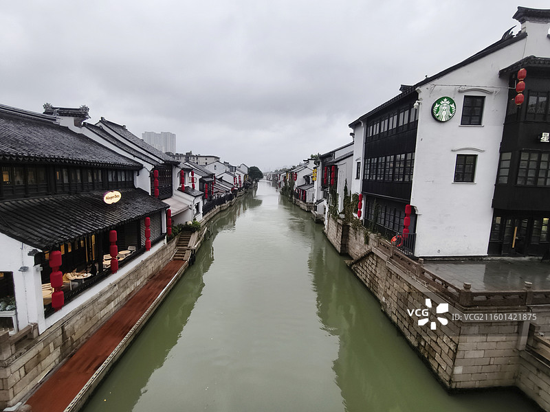江苏无锡南长街古运河风景图片素材