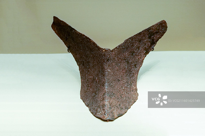 铁铧（农具） 西汉 1967年陕西咸阳窑店出土 中国国家博物馆“古代中国基本陈列”图片素材