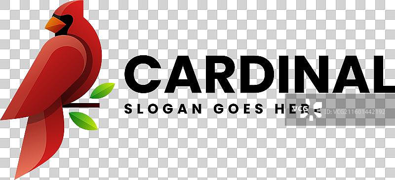 标志 渐变 色彩 风格 的 红衣主教图片素材