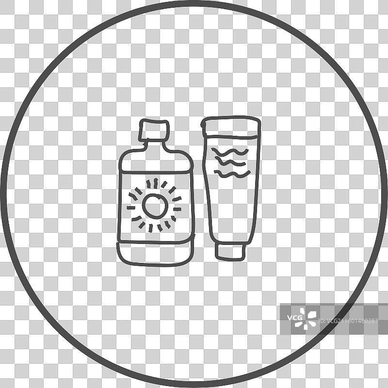 使用广谱防晒霜图片素材