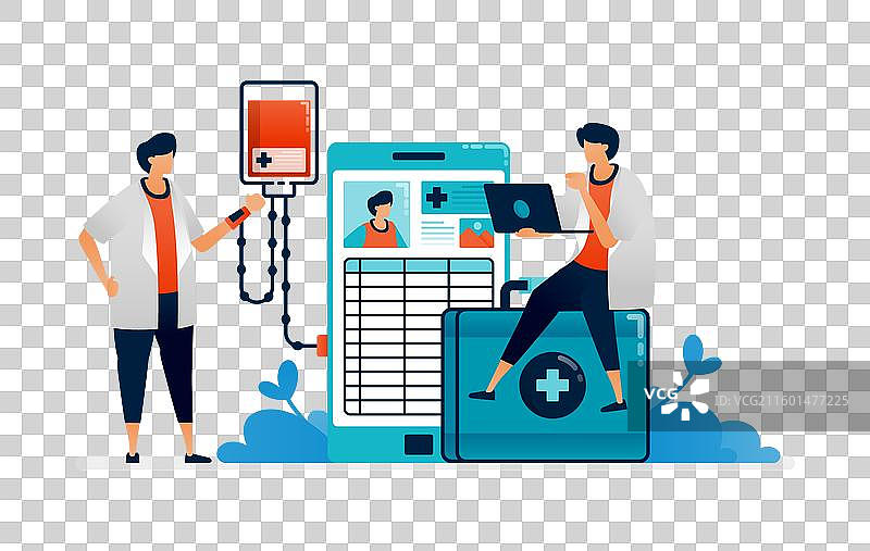 医生正在为患者检查健康状况图片素材