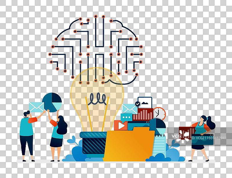 人工智能的构想图片素材