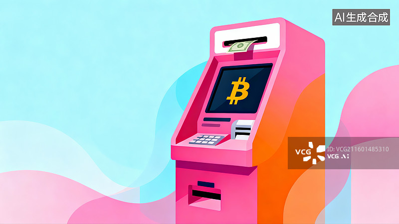 【AI数字艺术】投资理财，虚拟货币，加密货币，金融理财图片素材