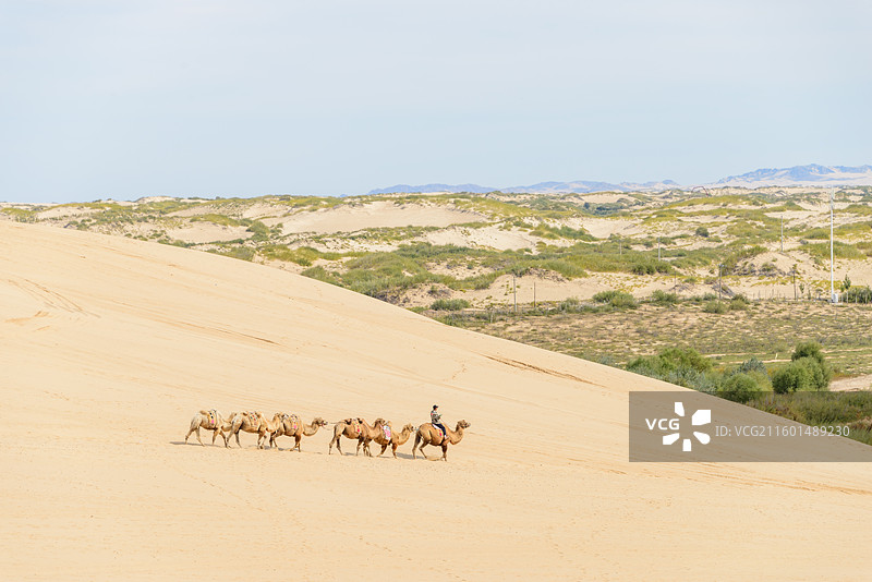 内蒙古赤峰翁牛特旗乌丹镇玉龙沙湖图片素材