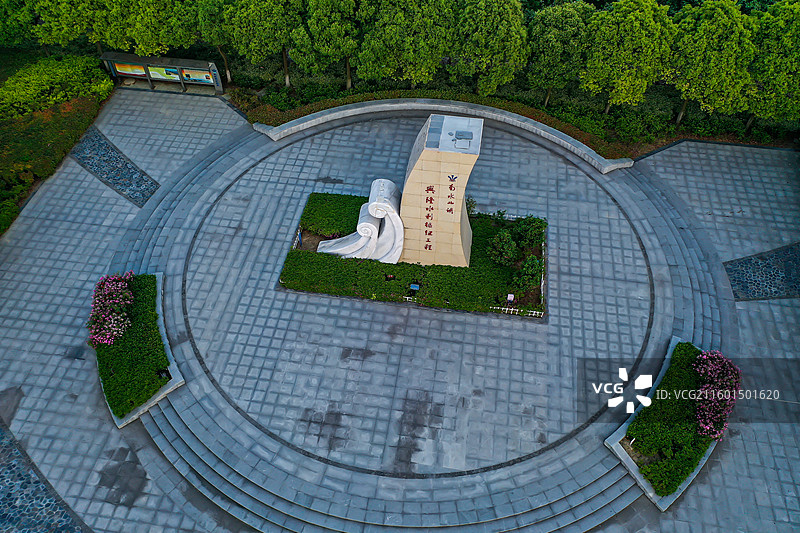 湖北潜江兴隆水利枢纽地标建筑图片素材