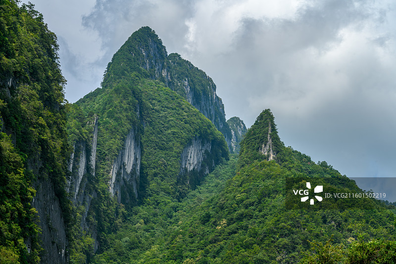 巫山当阳大峡谷群峰图片素材