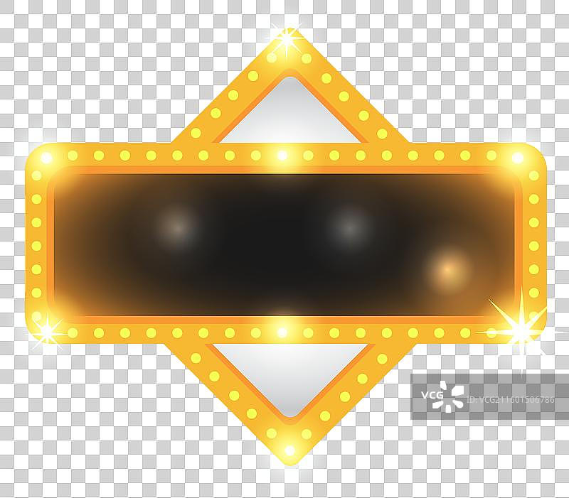 发光的金色剧院海报图片素材